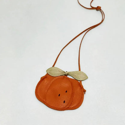 Cartoon Cute Kids Mini Bags for Toddler Girls Pumpkin / Pear / Ladybug Crossbody Bag Kawaii Baby Children's Small Handbags Gift