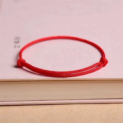 Handmade Red Lucky Knot Bracelet Rope Lucky Bangle Women Lovers' DIY Best Friends Lucky Bracelet Size Adjust Drop Shipping