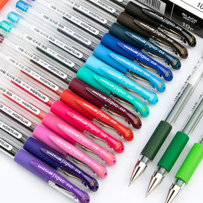 Japan Uni UM-151 Gel Pen 0.38mm Bullet Tip Writing Smooth Student Notes Special School Supplies 20 Colors Available Stationery