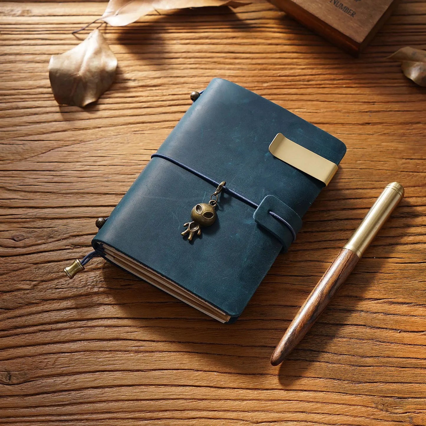 Fromthenon Leather TN Travel Notebook Handbook Diary First Layer Cowhide Diary Handbook Notes Handmade Loose-leaf Notebook