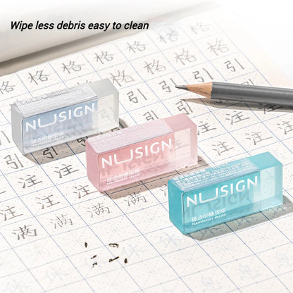 NUSIGN 2B Soft Rubber Pencil Eraser for Students Art Sketching Painting Exam Writing Correction School Stationery Supplies