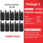 Retevis RT622 Mini Walkie Talkie 4 Pcs Walkie-talkies PMR446 FRS Portable Two Way Radio Communication Radio for Restaurant Hotel