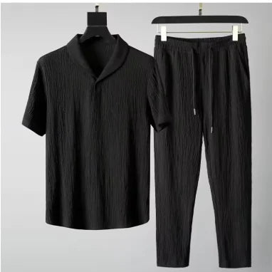 (Shirt+Trousers) 2026 Summer New Arrival Men Fashion Classic Shirt Men Business Casual Shirts Men a Set of Clothes Size M-4XL