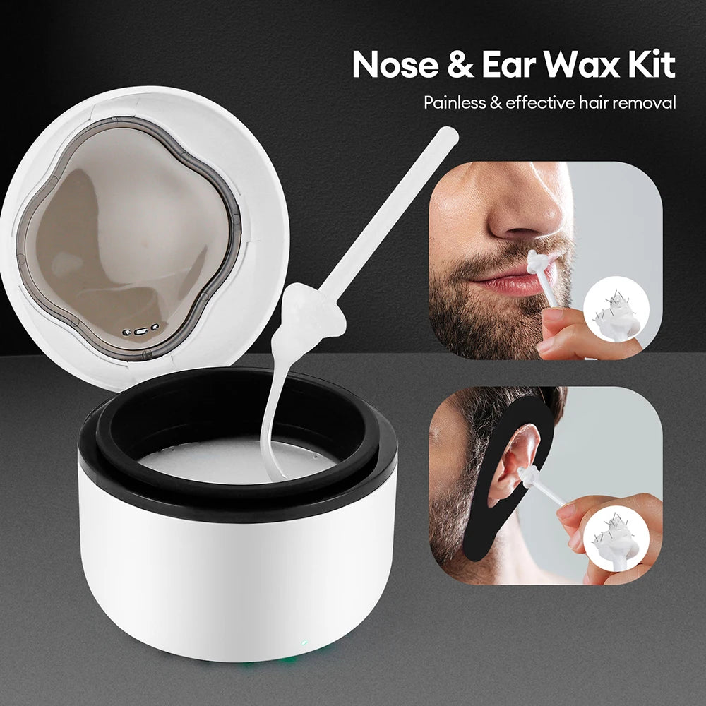 40g Mini Silicone Bowl Wax Heater Waxing Kit Hair Removal Wax-melt Machine Wax Bean Depilatory Wax Warmer Wax Heating Pot Melter