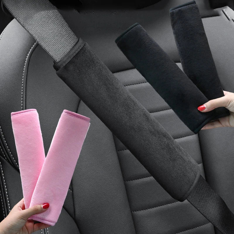 2pc Universal Car Safety Belt Cover Adjustable Seat Belt Cover Shoulder Strap Covers Car Shoulder Protector Pad Auto Accessories