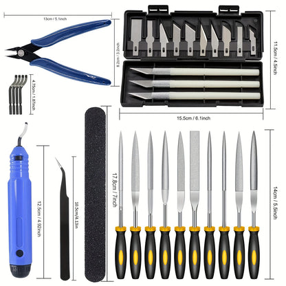 32pcs 3D Print Tool Kit Includes Debur Tool, Cleaning, Finishing and Printing Tool,3D Print Accessories for Cleaning, Finishing