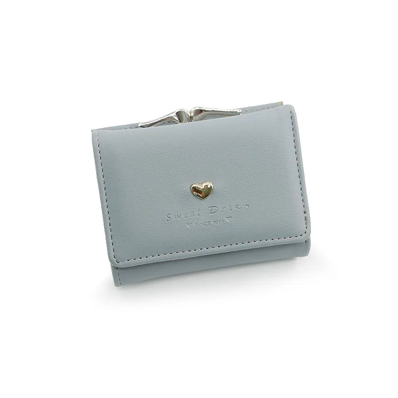New Mini Short Women Wallets High Quality Coin Pocket Luxury Female Purses Card Holder Photo Holder Cute Wallet For Girls