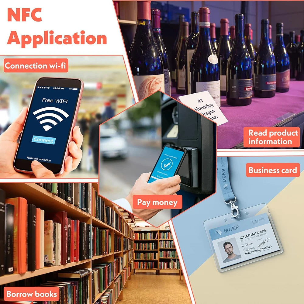 NFC tag M1K sticker ISO14443A 13.56MHZ S50 NFC sticker for access control system
