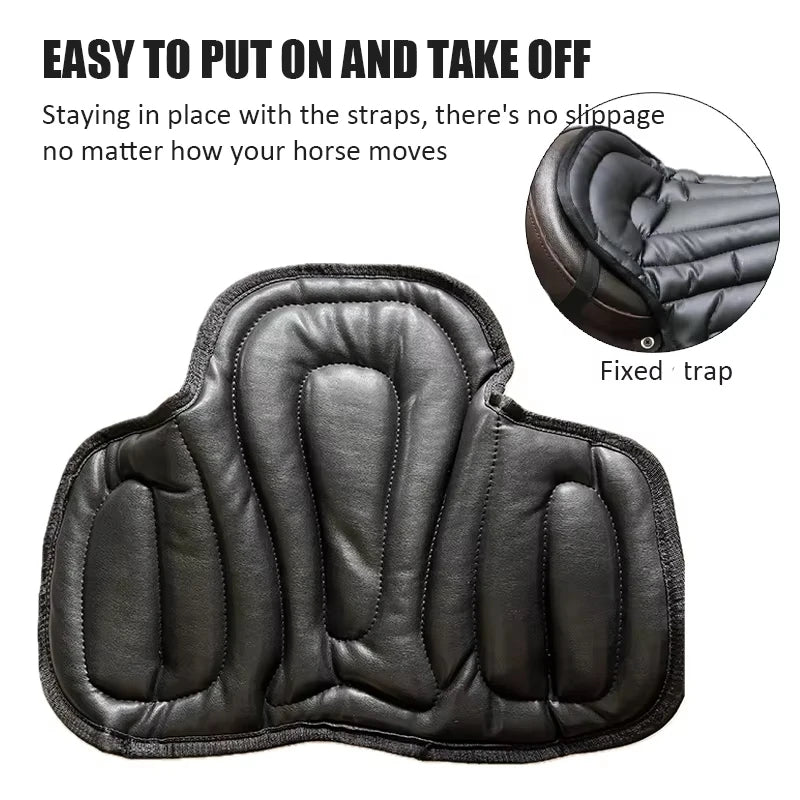 Horse Riding Saddle Pad artificial leather Shock Soft Equestrian Seat Pad Western Long Saddle Cushion Motorcycle Seat Cushion