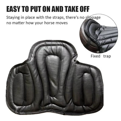 Horse Riding Saddle Pad artificial leather Shock Soft Equestrian Seat Pad Western Long Saddle Cushion Motorcycle Seat Cushion