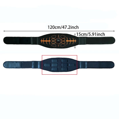 Smart Fitness Belt Abs Trainer USB Charge Body Arm Massage Workout For Men And Women