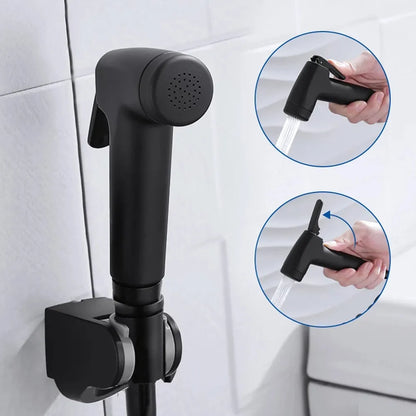Bidet Toilet Sprayer Set Spray Water Bathroom Handheld Bidet Sprayer Toilet Shower Double Outlet Angle Valve Toilet Accessories