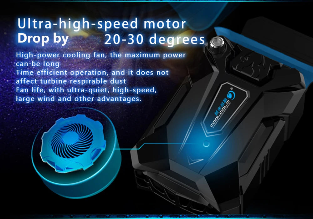 COOLCOLD K27 Portable Notebook Laptop Cooler USB Air Extracting Cooling Vacuum Fan Radiator Laptop Notebook Cooler