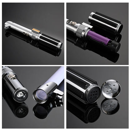 Luke RGB Metal Lightsaber Sword Sabre De Luz Kpop Lightstick Flashing Rave Toys Espada Brinquedos Juguetes Zabawki