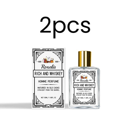 Roxelis Whiskey Scent Perfume Exude Elegance Lasting Charm Boost Confidence Light Fragrance Level Fragrance Spray for Men 50ml