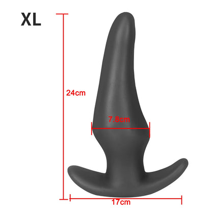 Soft Anal Plugs for Gay Men Prostate Massage Liquid Silicone 35-80mm Huge Butt Plug Anal Training Comfortable To Wear But Plug