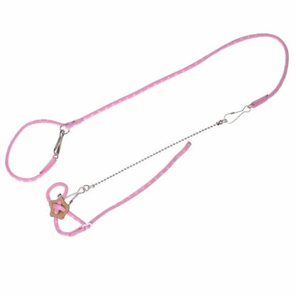 Lovely Small Ferret For Rat Squirrel Chinchilla Nylon Rope With Bell Walking Lead Pet Supplies Hamster Leash Mouse Vest