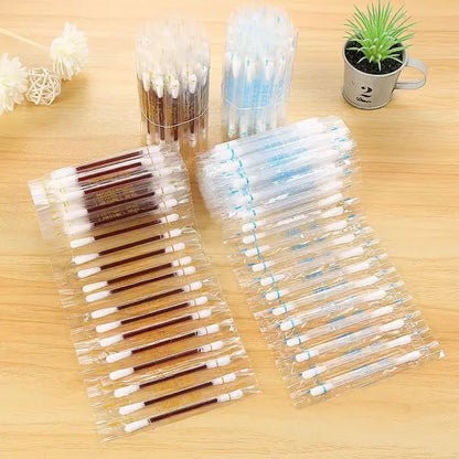 50Pc Disposable Iodine Cotton Swab Medical Alcohol Emergency First Aid Kit Stick Individually Wrapped for Travel Outdoor Bruise