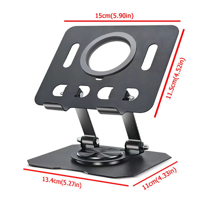 360° Rotatable Tablet Stand Adjustable Foldable Desktop Stand Holder Compatible For 4.7-10 Inch Ipad Pro/Air/Min Tablet Phone
