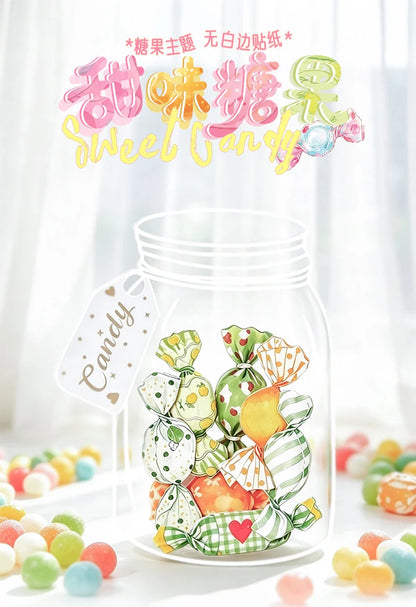Candy Shaped Sticker Pack, Sweet Style Stickers for Junk Journal Decoration, Decorative Stickers for Water Cups, Photo Frames