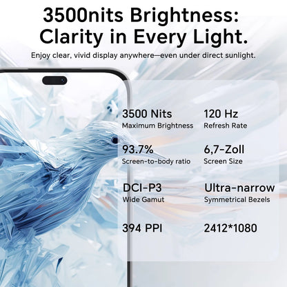 HONOR 400 Lite 5G, EU Version, 5G Smartphone, 108MP Main Camera,MTK Dimensity 7025-Ultra,5230 mAh Battery, 6.7 inches AMOLED