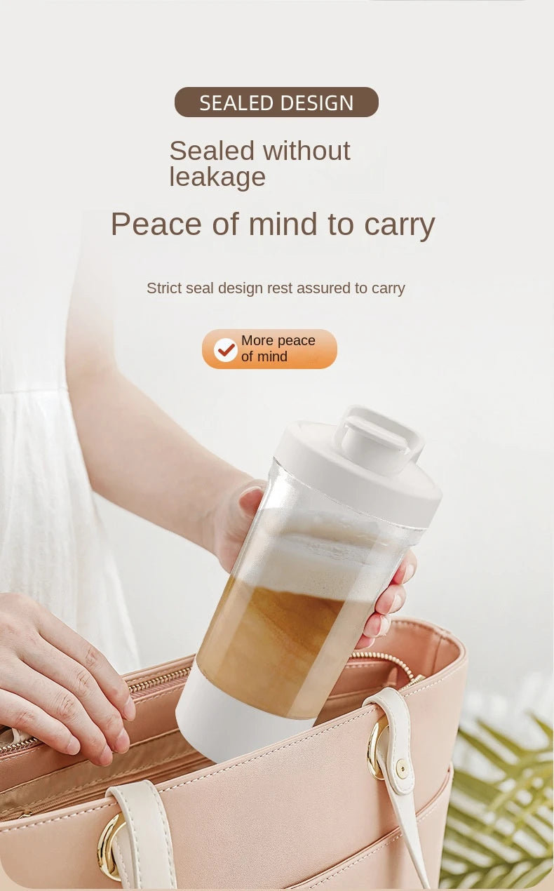 New Detachable Electric Mixing Cup Electric Protein Powder Shaker Cup USB Rechargeable Reusable Suitable For Lndoor/Outdoor Use