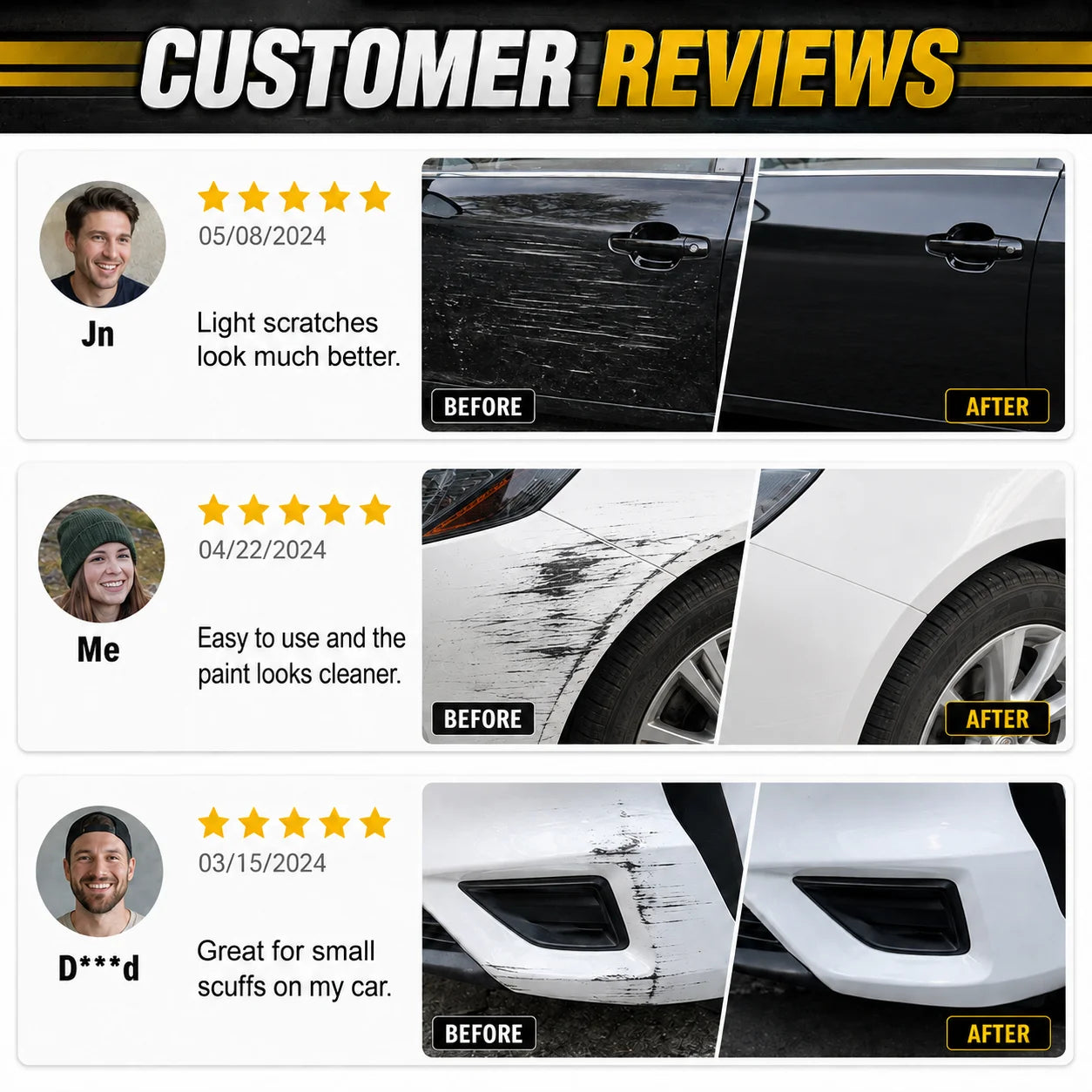 Car Paint Scratch Remover Paste Multi‑use Polishing Care Erase Minor Scratches Blemish Marks Vehicle Surface Paint Maintenance