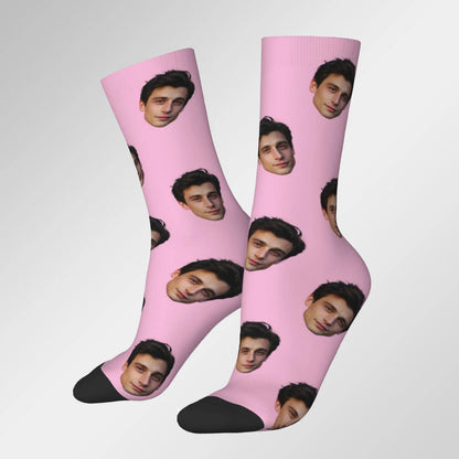 Customized face-shaped socks  Unisex customized socks  Personalized picture socks  Photo socks  Customized socks as gifts