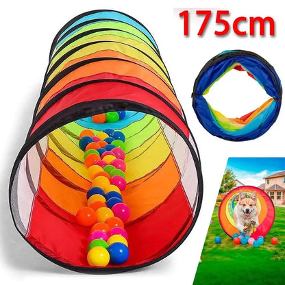 175cm crawling passage, tunnel, is the first choice for outdoor activities, Outdoor Play Accessories for Pets: Small Animal Tubes and Tunnels