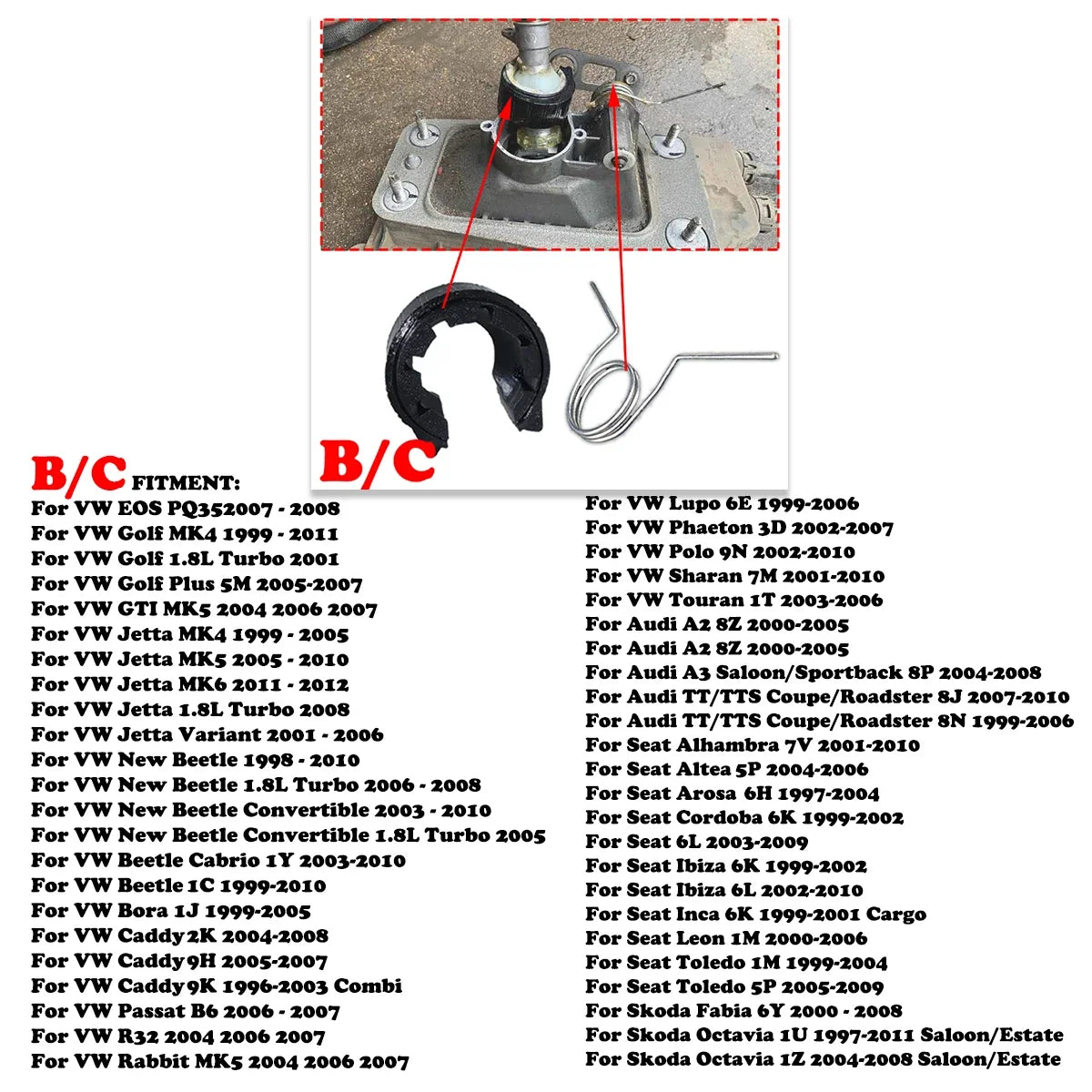 Upgrade Gearbox Repair Kit For Audi Seat Skoda VW MT Shifter Reverse Lever Change Selector Linkage Bushes Drivetrain Spare Parts
