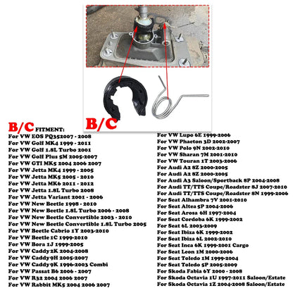 Upgrade Gearbox Repair Kit For Audi Seat Skoda VW MT Shifter Reverse Lever Change Selector Linkage Bushes Drivetrain Spare Parts