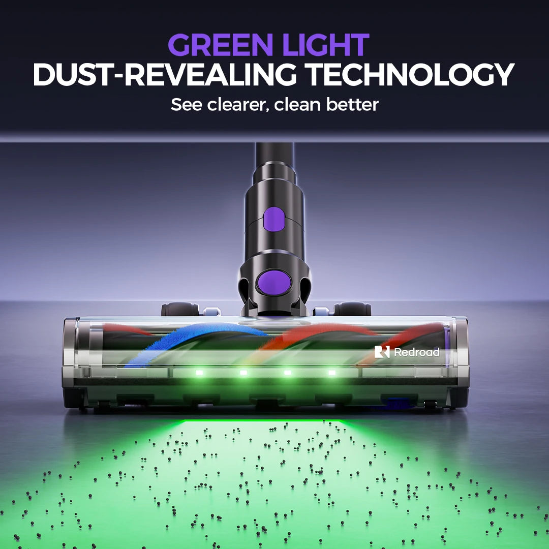 RedKey P9 Pro 650W 75KPA Suction Power Cordless Vacuum Cleaner 70 Mins Runtime Versatile Stick Vacuum for Home&Car Floor Cleaner