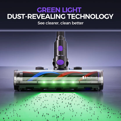 RedKey P9 Pro 650W 75KPA Suction Power Cordless Vacuum Cleaner 70 Mins Runtime Versatile Stick Vacuum for Home&Car Floor Cleaner