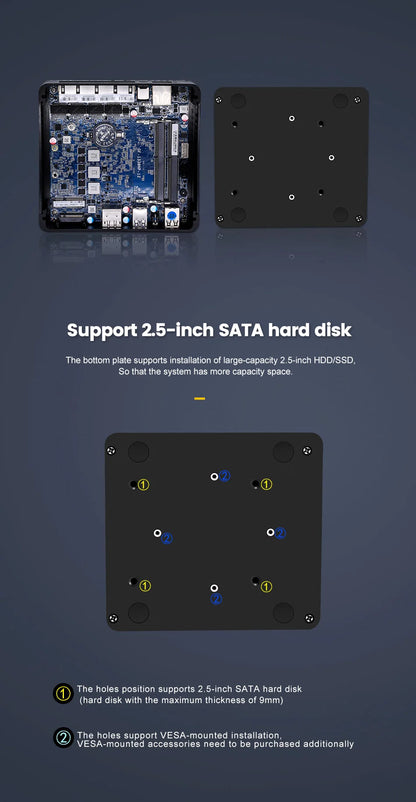 Topton Solid Fanless Firewall Mini PC VPN Gateway Intel N150 N5105 J6412 J5005 7305 6305 4x2.5G LAN Home Server PfSense Computer