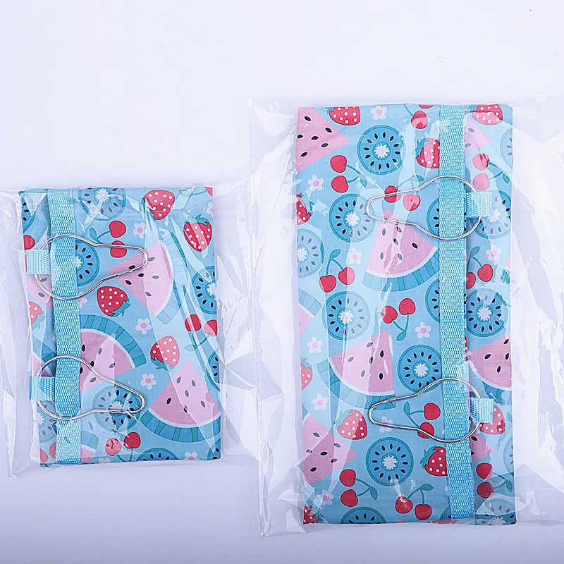 Rabbit Hay Bag 2/3 Holes Hanging Dry Grass Feeder for Guinea Pig Bunny Chinchillas Rats Small Animal Food Storage Bag