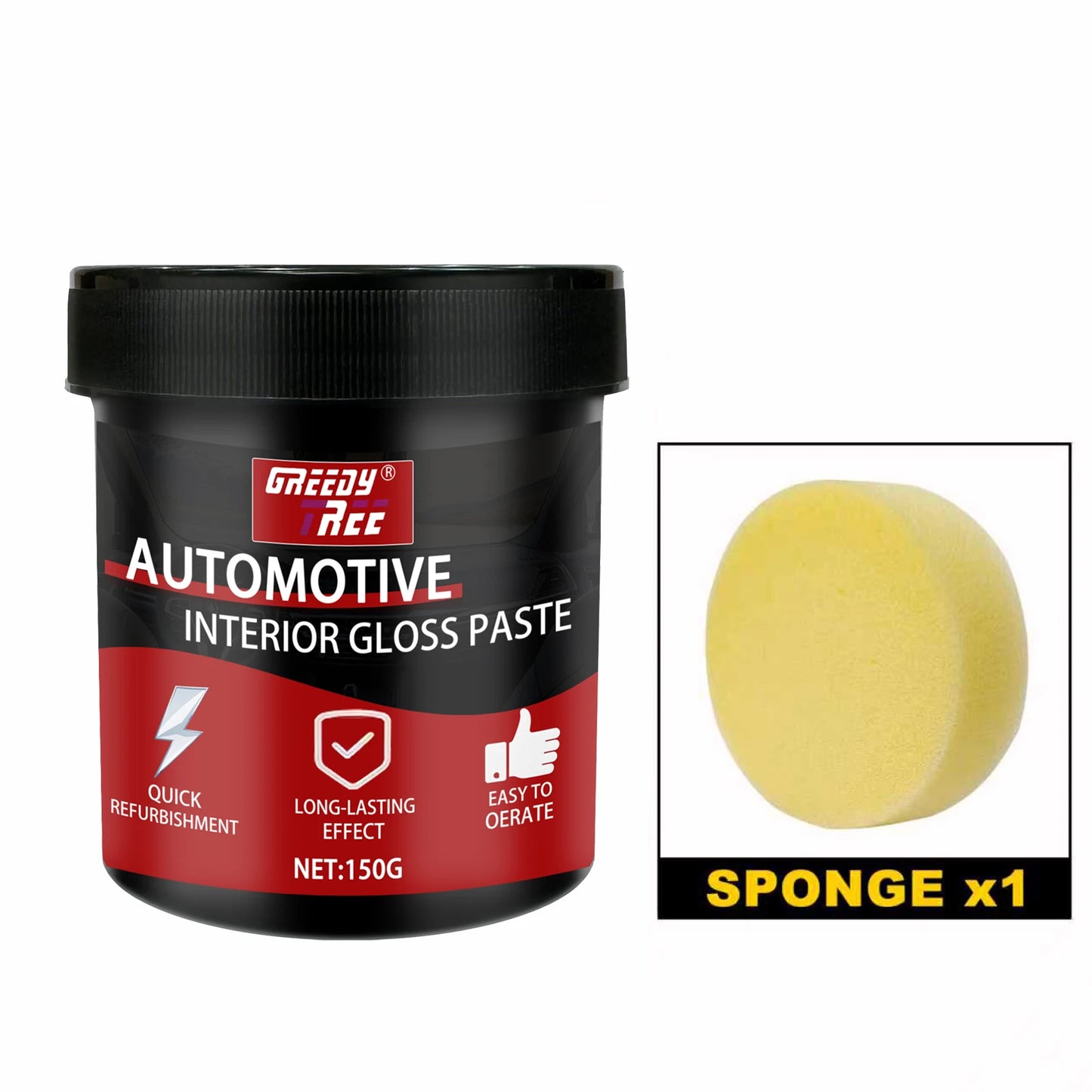 Automotive Plastic Restorer Whitening Cream - All-in-One Dashboard, Tire Seat Restorer, Polish For Car Interior Gloss Upholstery