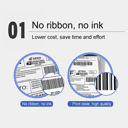 10 size Shipping Label stickers barcode Stickers Blank Paper label for Zebra Paper Adhesive Sticker Supermarket Blank sticker
