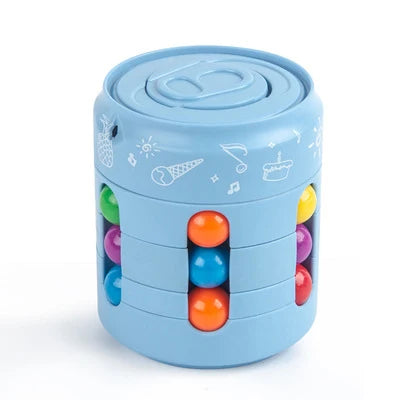 Multiple Functions Fidget Spinner Magic Colorful Beans Finger Spinning Relieves Stress Decompression Tool For Children And Adult
