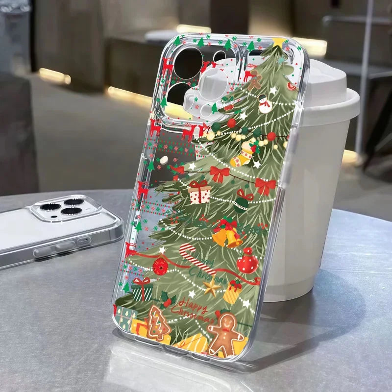 Winter Christmas Case For OPPO Reno 14 13 12 11 10 Pro Plus 14F 13F 11F 12F 7 A78 A79 A98 A38 A18 A58 A60 A57 A77 A3 Pro A2 A5X