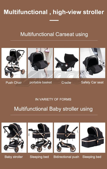 Baby stroller 3 in1,four wheel stroller,2 in 1 baby car,Lightweight strollers,Mutifunction Strollers,baby carriage,Poussette