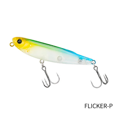 TSURINOYA FLICKER 70F Surface Fishing Lure Z Dog Floating Pencil 70mm 8.4g Chatter Artificial Hard Baits Trout Bass Pike Plug