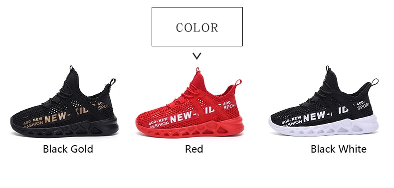 Single Net Children's Running Sneakers Breathable Lightweight Soft Non-slip Leisure Comfortable Walking Boys Girls Casual Shoes