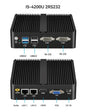BEBEPC Fanless Industrial Mini PC with Intel Celeron J6412 J1900 Support Linux Computer with 2xRS232/485 2xGbE LAN Win10 Ready