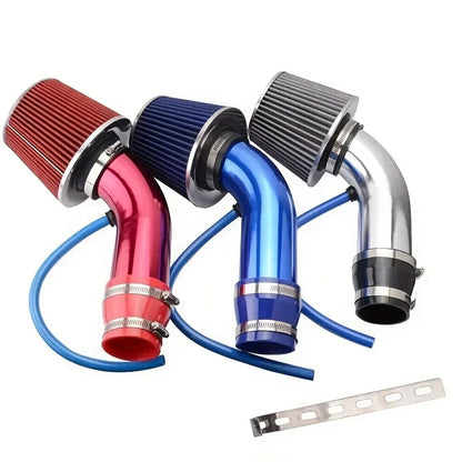 Universal Car Cool Air Intake Kit 76mm Car Refitted Winter Mushroom Head Air Filter Aluminium Automotive Filter Car Accessories