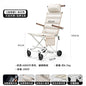 Portable Folding Travel Trolley for Elderly, Light‑Weight Recliner Cart, Multi‑Purpose Sit‑able for Car Trip & Outdoor Travel