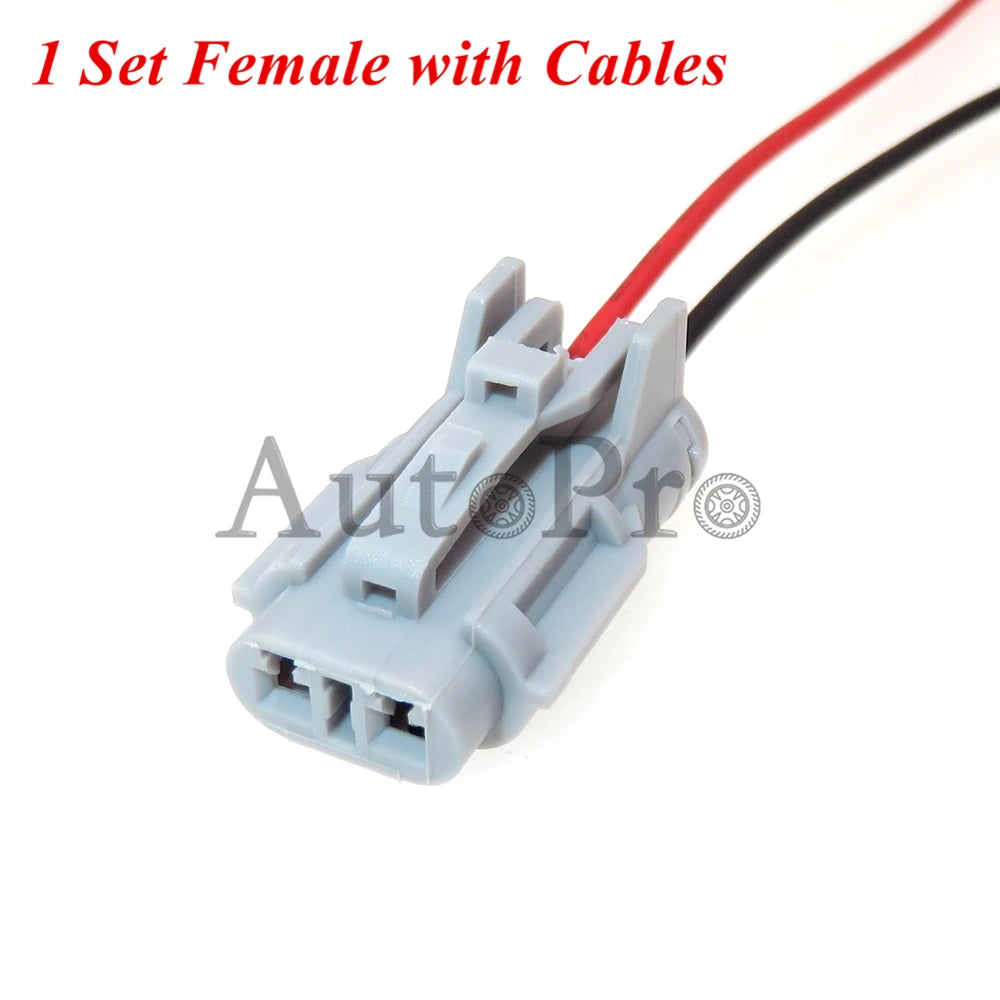 1 Set 2 Hole 7222-1424-40 7223-1424-40 MG640322-4 MG610320 AC Assembly Fog Light Plugs Car Running Lights Cable Socket For VW