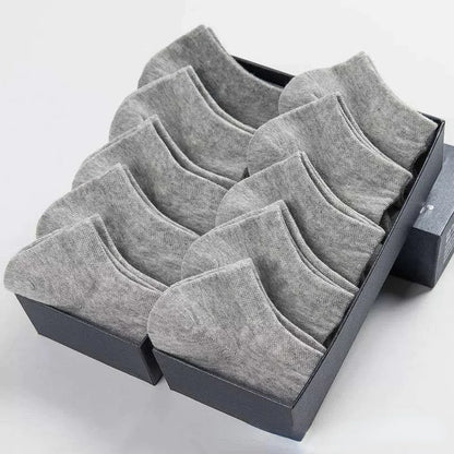 10pairs / Low Black And White Gray Cotton Socks Men's Socks Breathable Sports Socks Men's Short Socks Women's Socks EU37-44