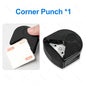 A4 Laminator Accessories 50pcs Laminating Film Pouch Lightweight Paper Cutter Binder Ring,Hole Corner Puncher, for Photo/File