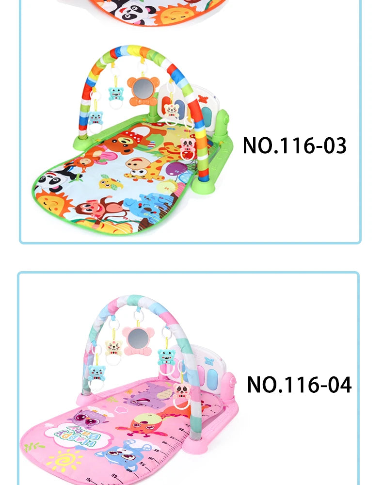 Multifunctional Fitness Frame Baby Activity Gym Play Mat Musical Rack Kid Infant Educational Crawling Carpet Toy Children Gift