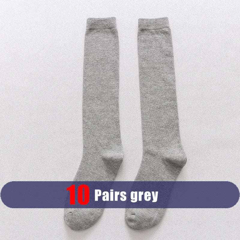 Men Long Socks Knee High Cotton Solid Business Soft Elastic Party Dress Formal Gentleman Stocking Four Seasons Sokken Brand